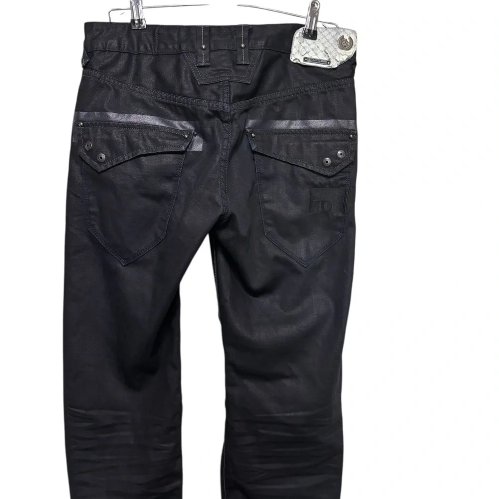 7 Diamonds Men’s Black Odyssey Straight Leg Jeans Classic Fit size 31x30